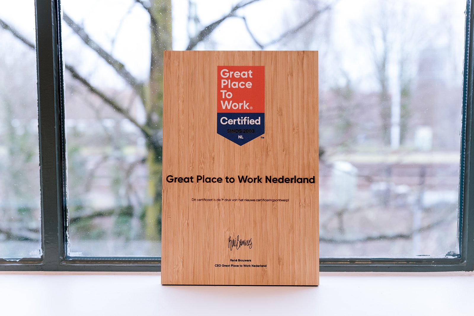 Great Place To Work certificaat 