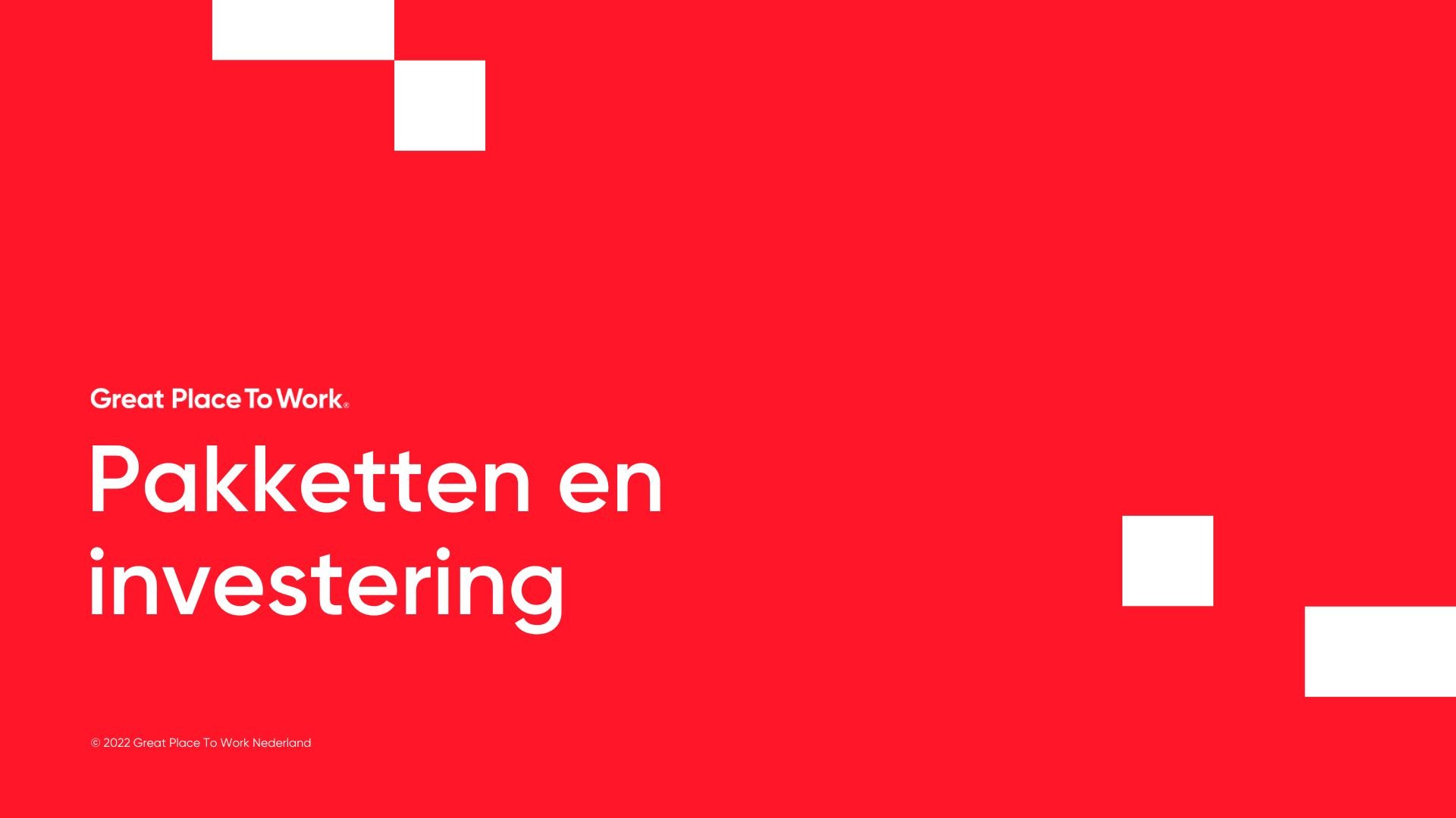 Pakketten en investering (NL)
