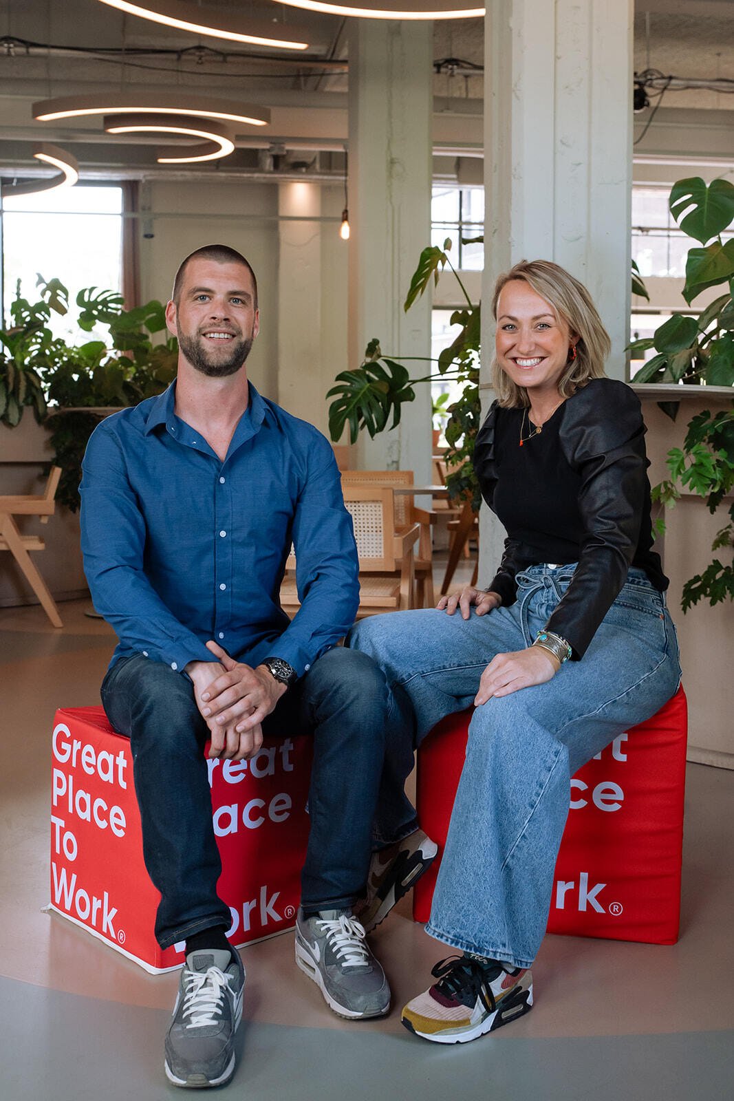 Mark Mulder en Esther Veenendaal